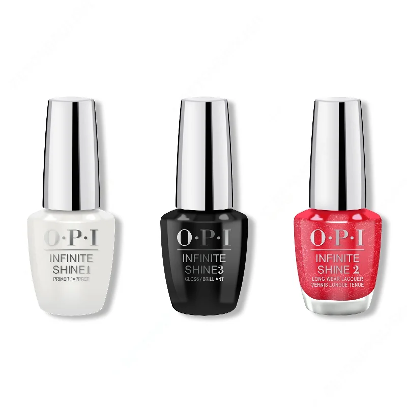 nail polish palace bottle-OPI - Infinite Shine Combo - Base, Top & Rhinestone Red-y