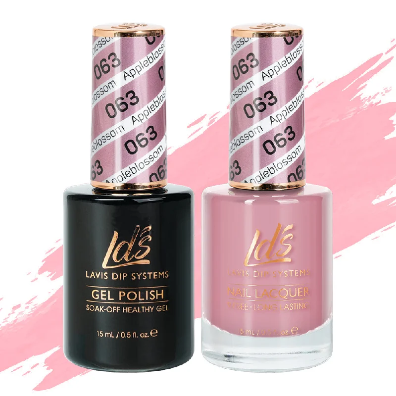 nail polish wind sky-LDS Gel Nail Polish Duo - 063 Appleblossom