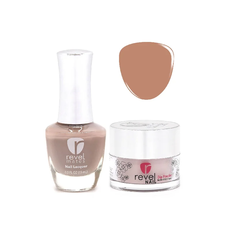 nail repair with lemongrass oil-D314 Buff Nude Crème Nail Polish + Dip Powder Set