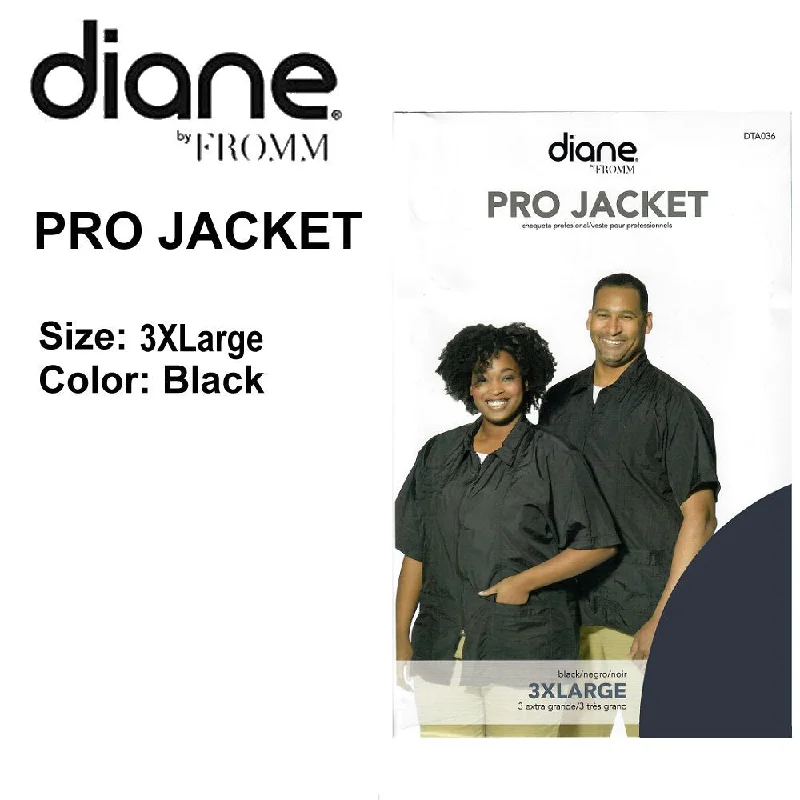 nail repair for nail repair durability tips-Diane Pro Jacket, 3XLarge black (DTA036)