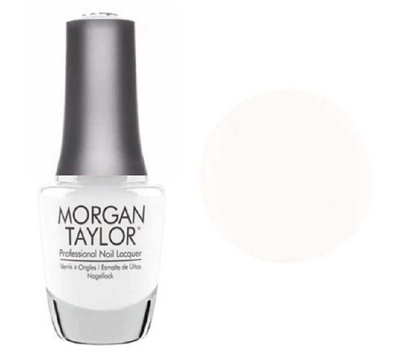 nail polish hedge stump-Morgan Taylor Lacquer Nail Polish - Sheek White French White Cre me - 15ML