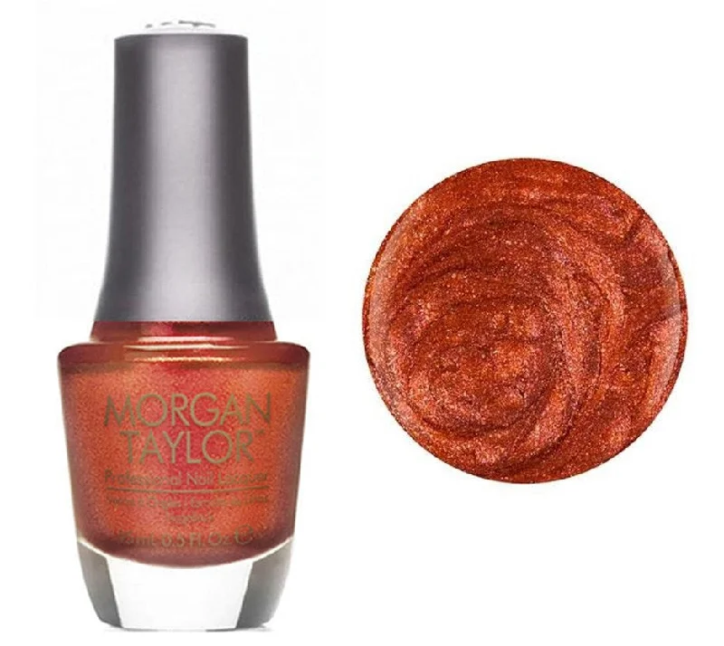 nail polish nail plane-Morgan Taylor Lacquer Nail Polish - Sunrise And The City - Orange Metallic - 15ML