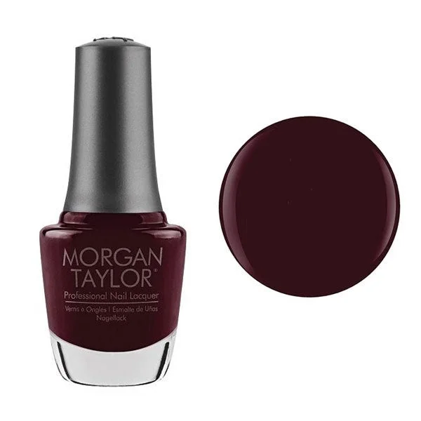 nail polish faucet bubble-Morgan Taylor Lacquer Nail Polish - The Camera Loves Me - Deep Burgundy - 15ML