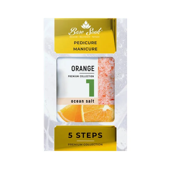 nail repair with murielae oil-NuRevolution Bare Soak 5 Step Pedicure - Orange