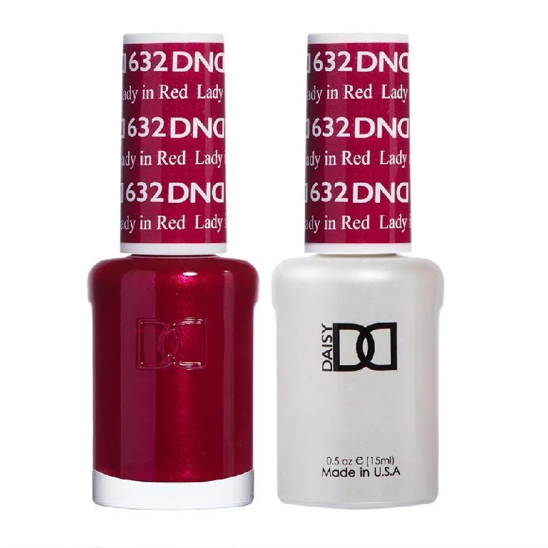 nail polish wave stream-DND Gel Nail Polish Duo - 632 Lady in Red