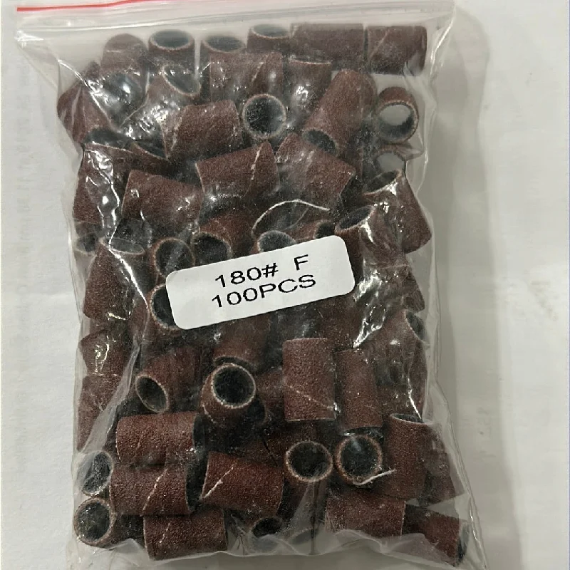 nail repair for nail repair discoveries-180 # F DARK BROWN SANDING BAND 100PCS