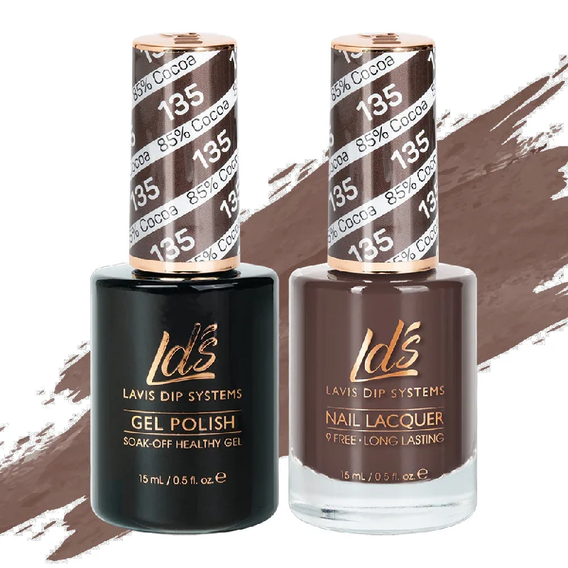 nail polish nut vise-LDS Gel Nail Polish Duo - 135 85% Cocoa