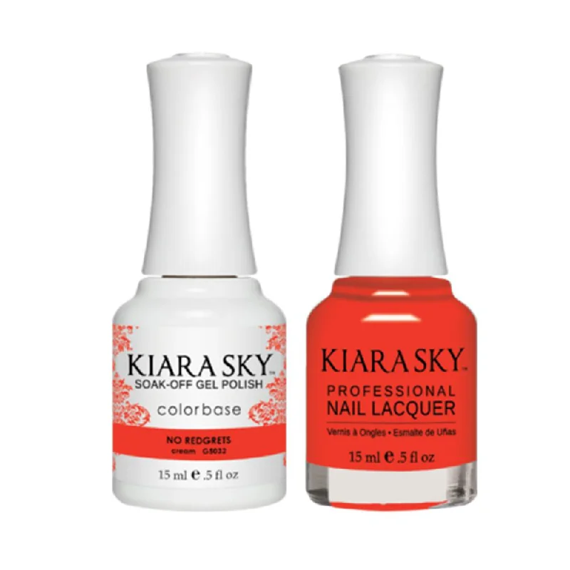 nail polish drizzle wind-Kiara Sky Gel Nail Polish Duo - All-In-One - 5032 NO REDGRETS