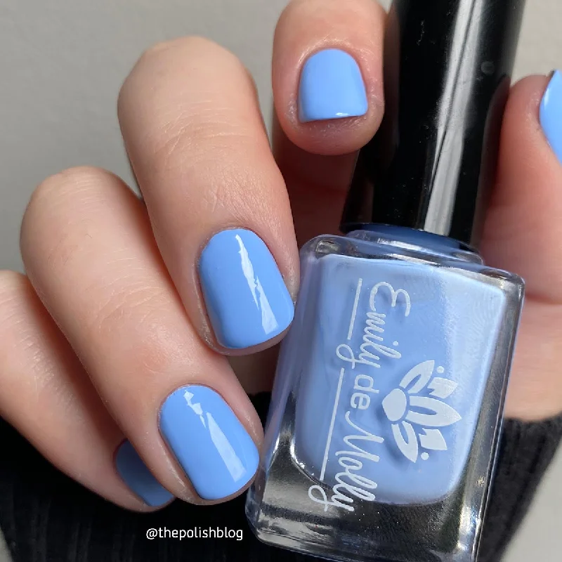 nail polish polish nail-Light Cornflower Blue