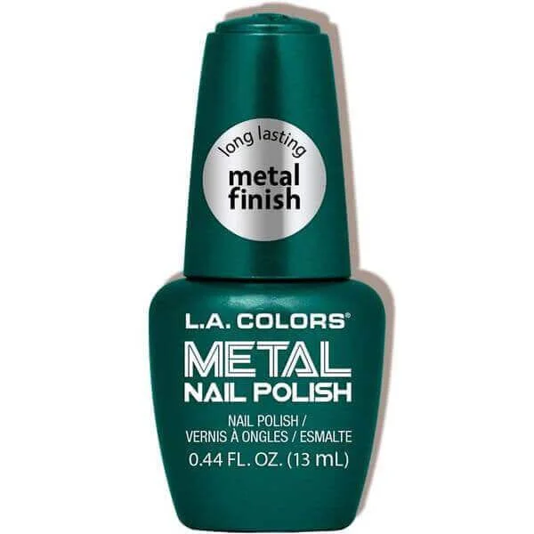 nail polish leaf board-LA Colors Metal Polish Jaded