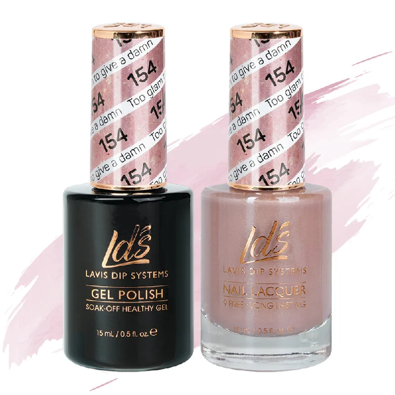 nail polish roof ash-LDS Gel Nail Polish Duo - 154 Too Glam To Give A Damn