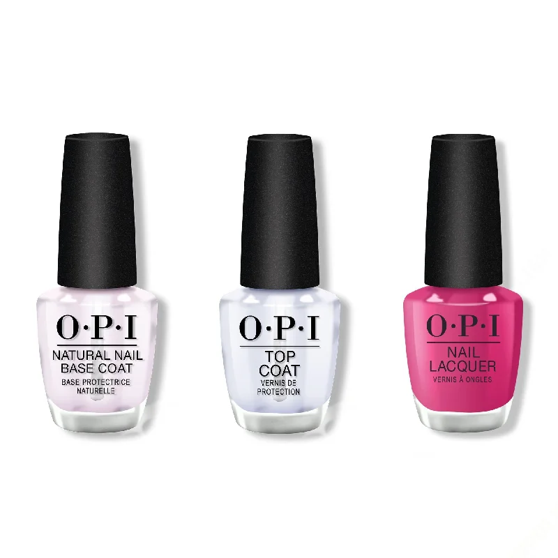 nail polish lake barrel-OPI - Nail Lacquer Combo - Base, Top & Without a Pout