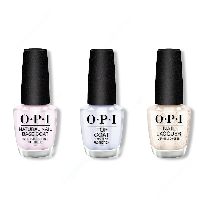 nail polish bay pier-OPI - Nail Lacquer Combo - Base, Top & Salty Sweet Nothings