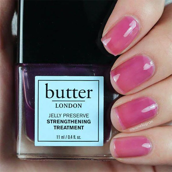 nail polish arch drawbridge-Butter London Victoria Plum Jelly Preserve Strengthening Treatment