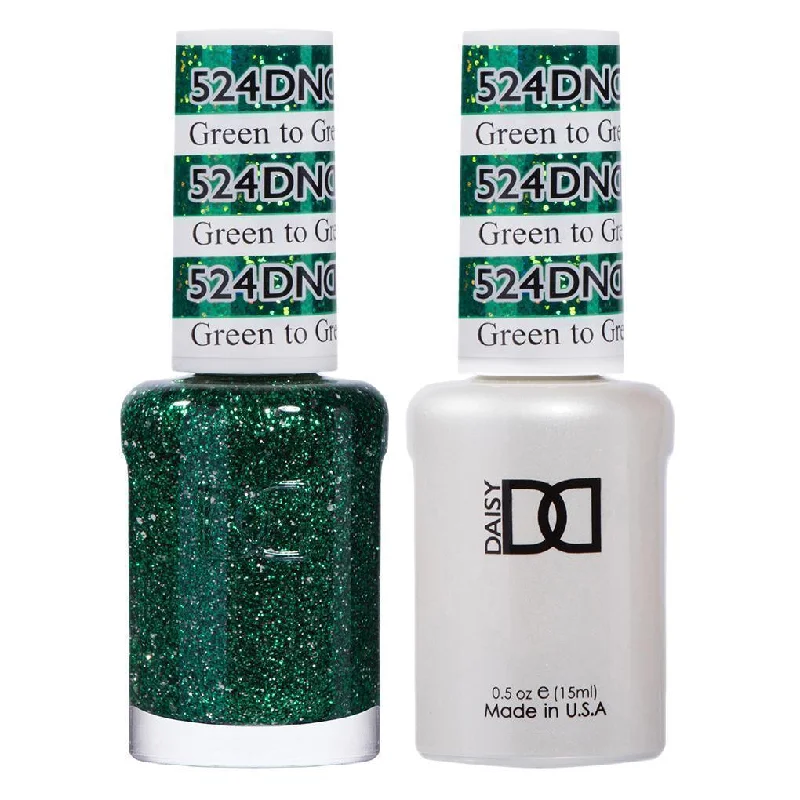 nail polish rooftop curtain-DND Gel Nail Polish Duo - 524 Green to Green