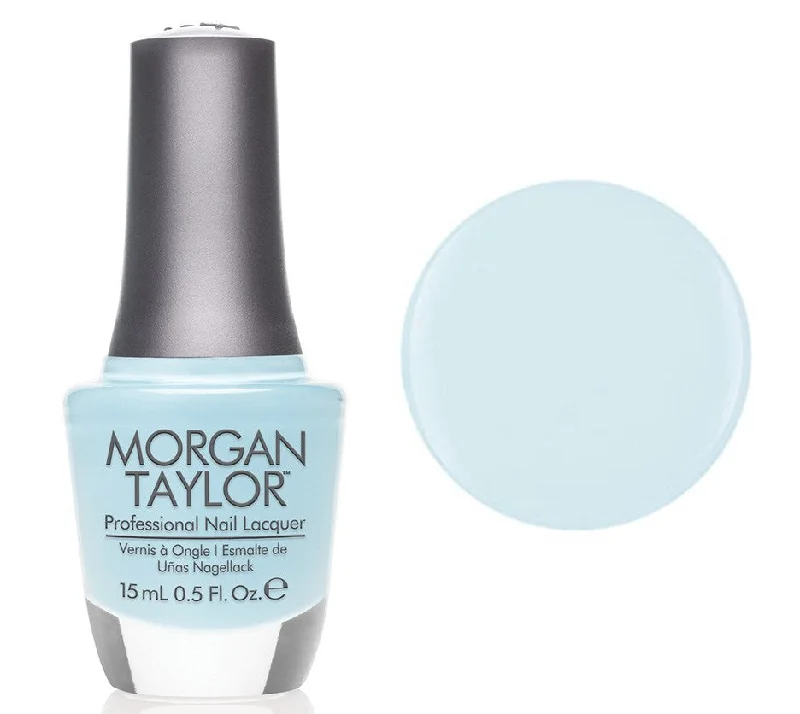 nail polish wax screw-Morgan Taylor Lacquer Nail Polish - Water Baby - Baby Blue Crem - 15ML