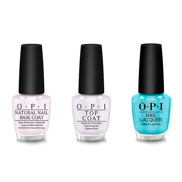 nail polish prairie inlet-OPI - Nail Lacquer Combo - Base, Top & Surf Naked