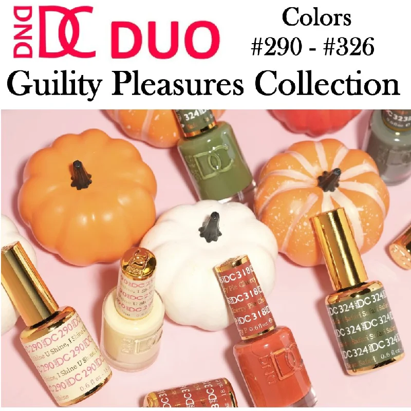 nail polish geyser lake-DND DC (290-326) Gel Polish & Nail Lacquer Duos "Guilty Pleasure Collection"