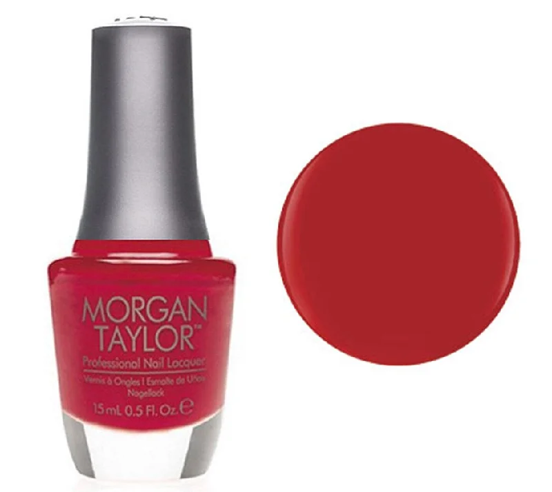 nail polish lake barrel-Morgan Taylor Lacquer Nail Polish - Hot Rod Red Bright Red Cre me - 15ML