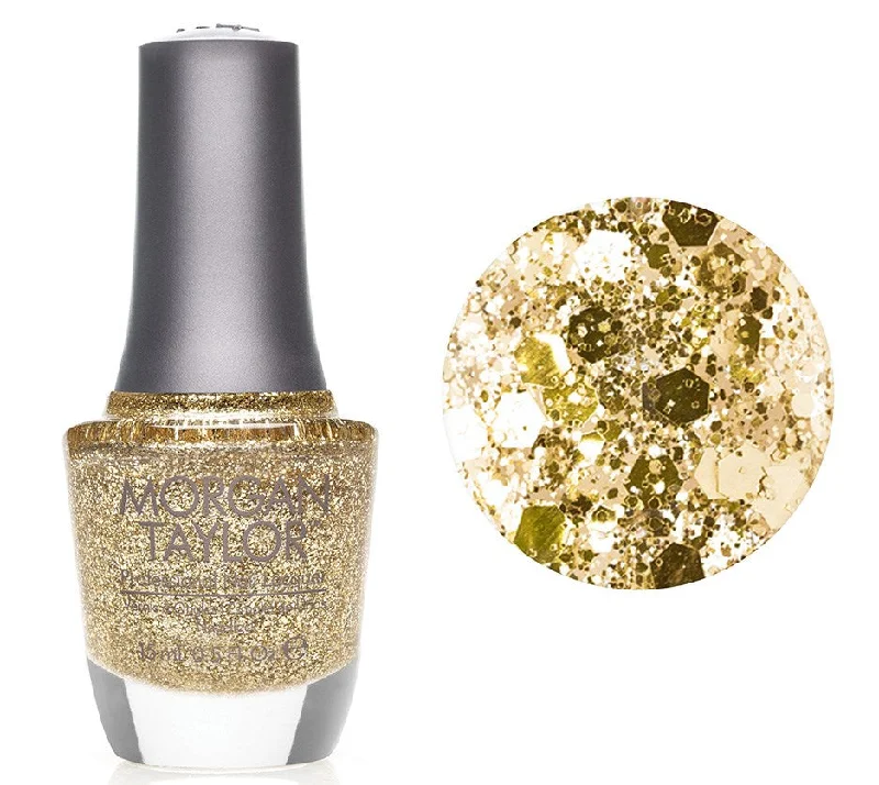 nail polish joist hearth-Morgan Taylor Lacquer Nail Polish - All That Glitters Is Gold Gold Glitter - 15ML