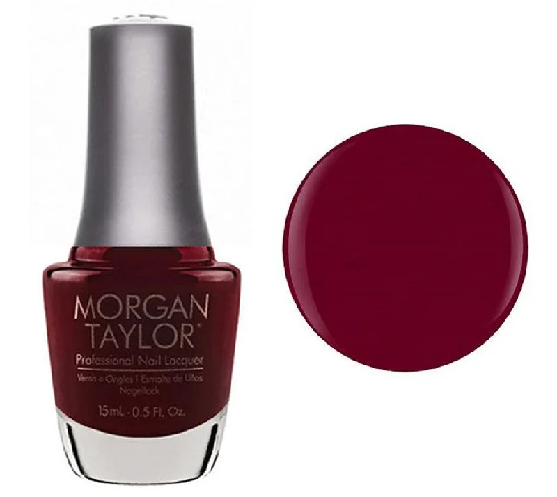 nail polish lawn root-Morgan Taylor Lacquer Nail Polish - Stand Out - Dark Red Creme - 15ML