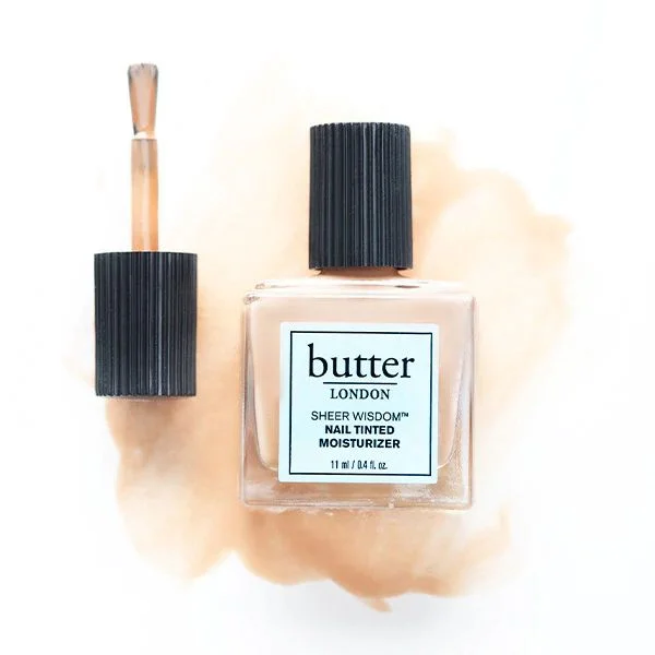 nail polish tower keep-Butter London Sheer Wisdom Nail Tinted Moisturizer - Light