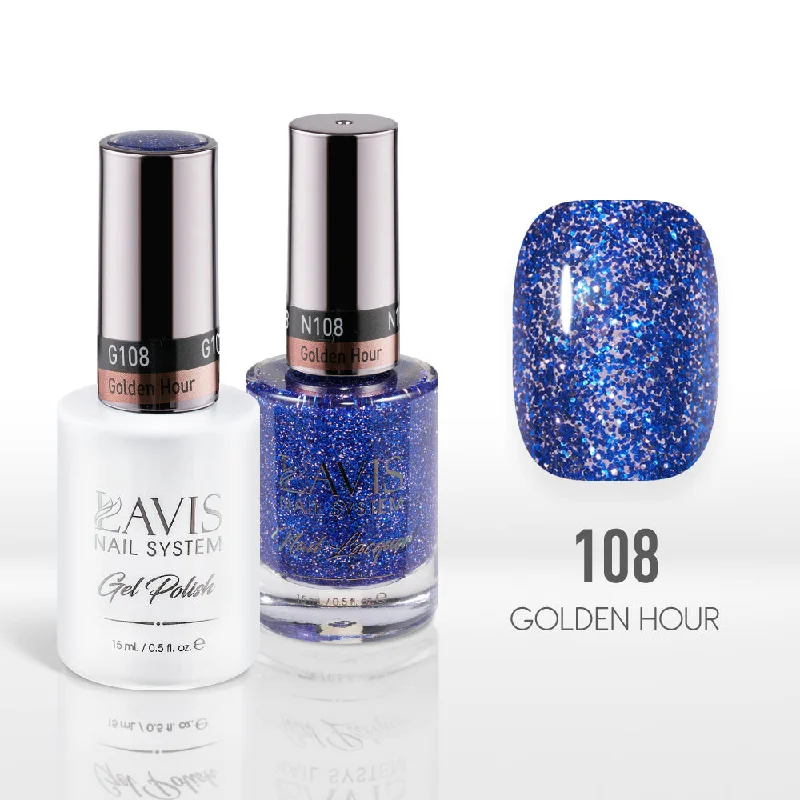 nail polish attic gate-Lavis Gel Nail Polish Duo - 108 Golden Hour