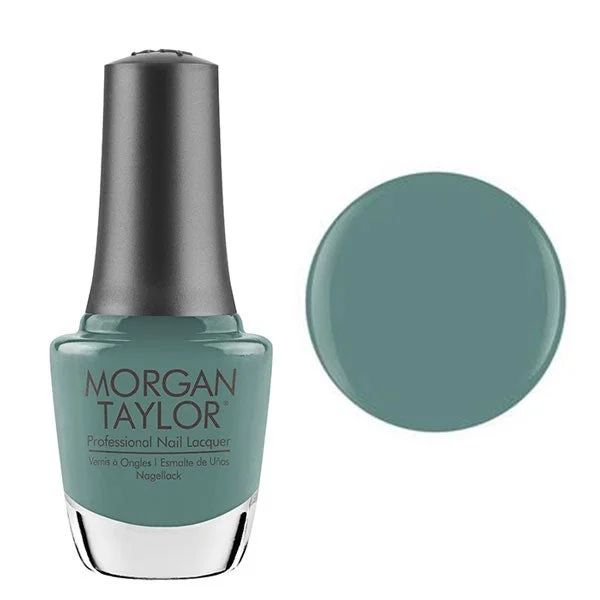 nail polish downpour gust-Morgan Taylor Lacquer Nail Polish - Bloom Service - Dusty Pine Green Creme - 15ML