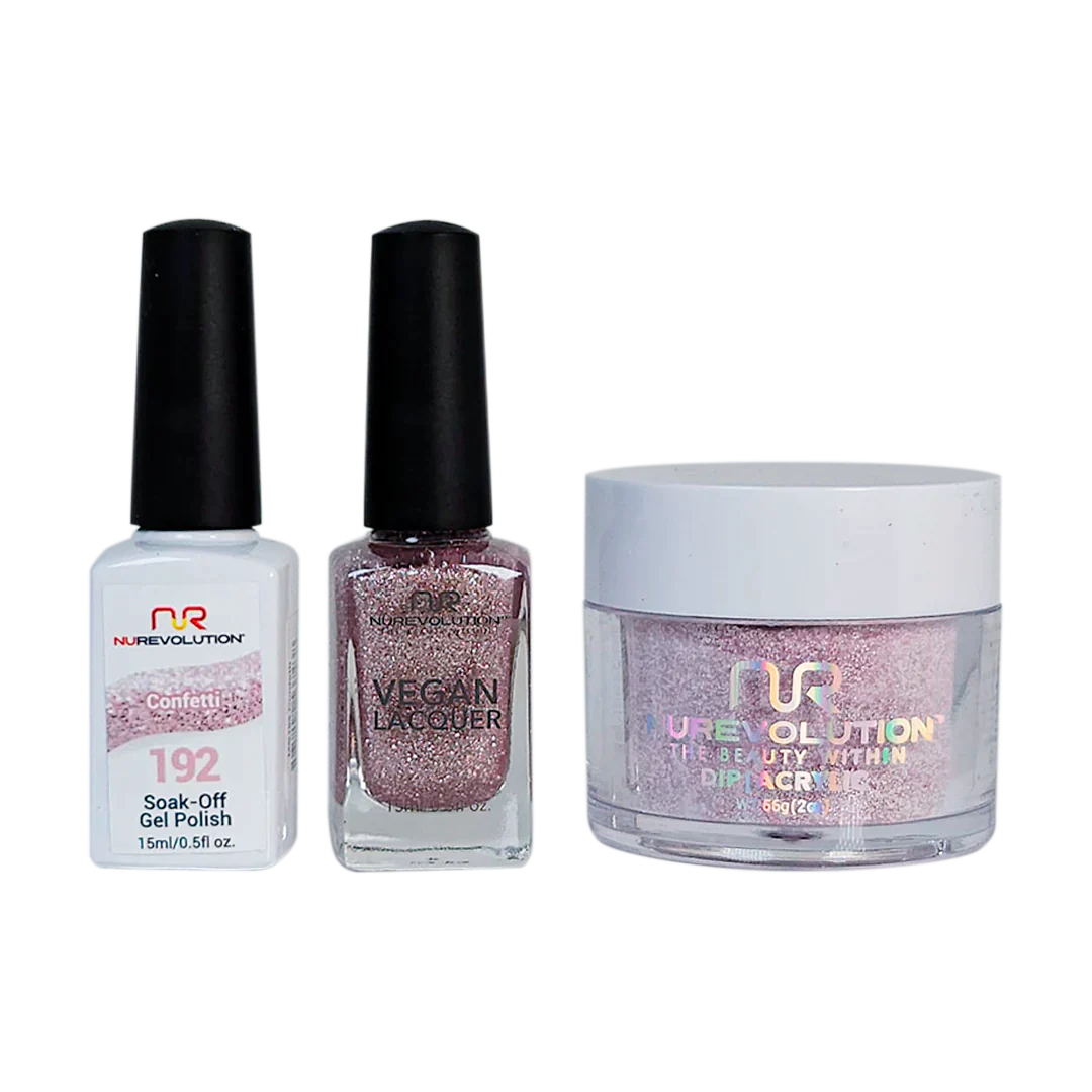 nail polish gem passage-NuRevolution Trio set 192 Confetti