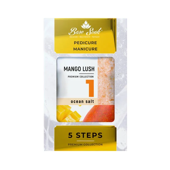 nail repair with macrophylla oil-NuRevolution Bare Soak 5 Step Pedicure - Mango