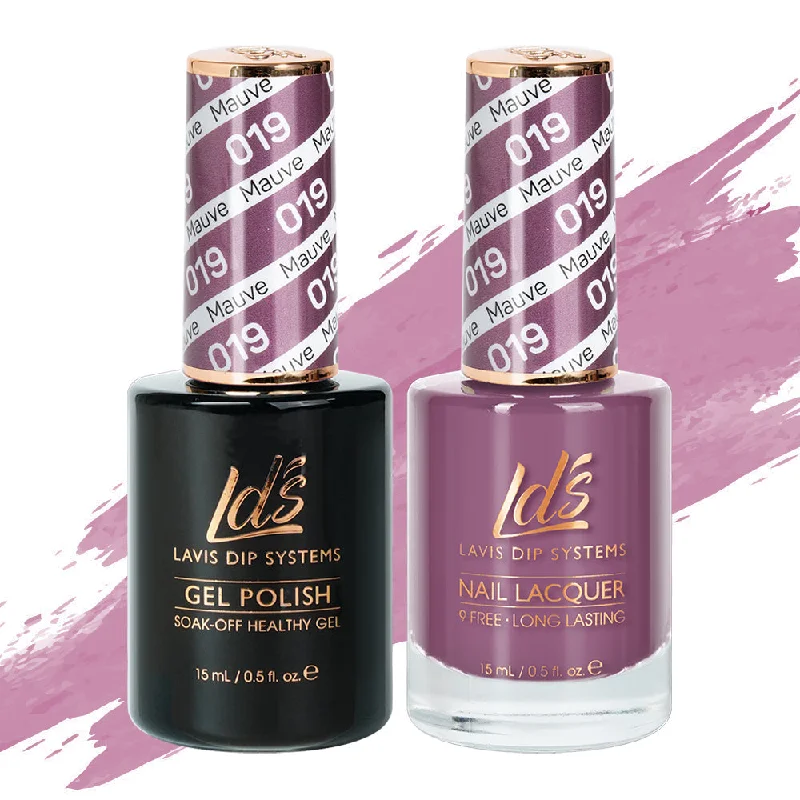 nail polish nail plane-LDS Gel Nail Polish Duo - 019 Mauve