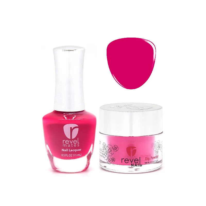 nail repair for nail repair smoothness enhancements-D373 Bloom Purple Crème Nail Polish + Dip Powder Set