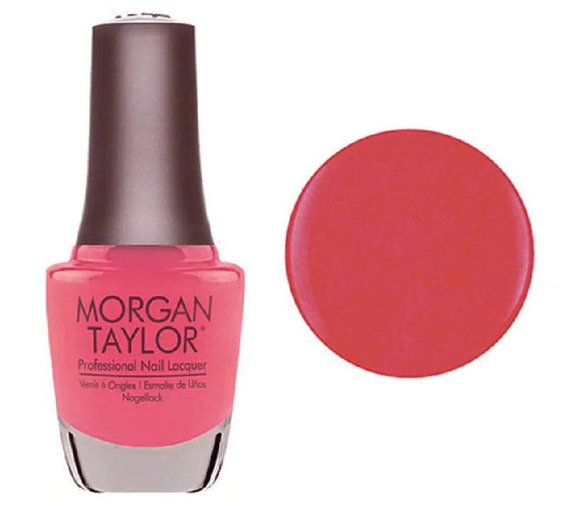 nail polish flue smoke-Morgan Taylor Lacquer Nail Polish - Shake It Till You Samba - Neon Pink Creme - 15ML