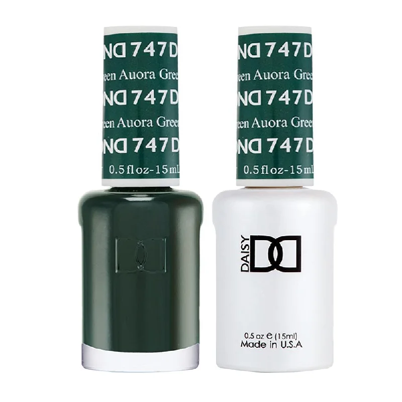 nail polish dome sill-DND Gel Nail Polish Duo - 747 Aurora Green