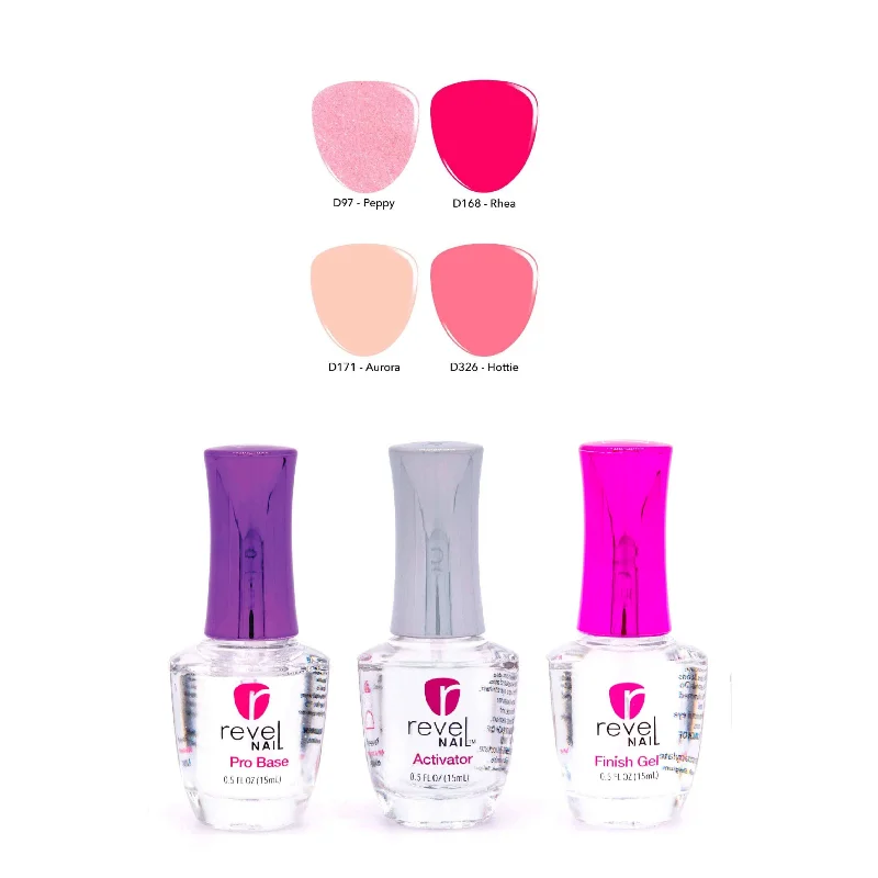 nail repair with ylang-ylang oil-Pretty in Pink | Four Color Starter Kit