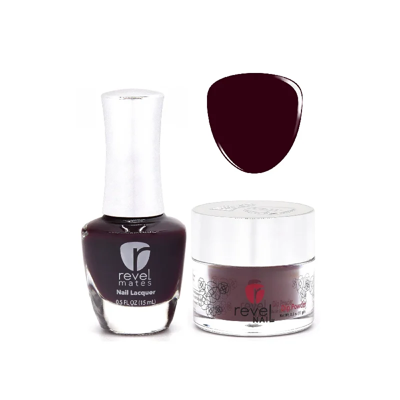 nail repair for nail repair shine upgrades-D376 Asa Purple Crème Nail Polish + Dip Powder Set