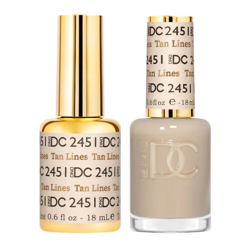 nail polish curtain echo-Duo Gel - DC2451 Tan Lines