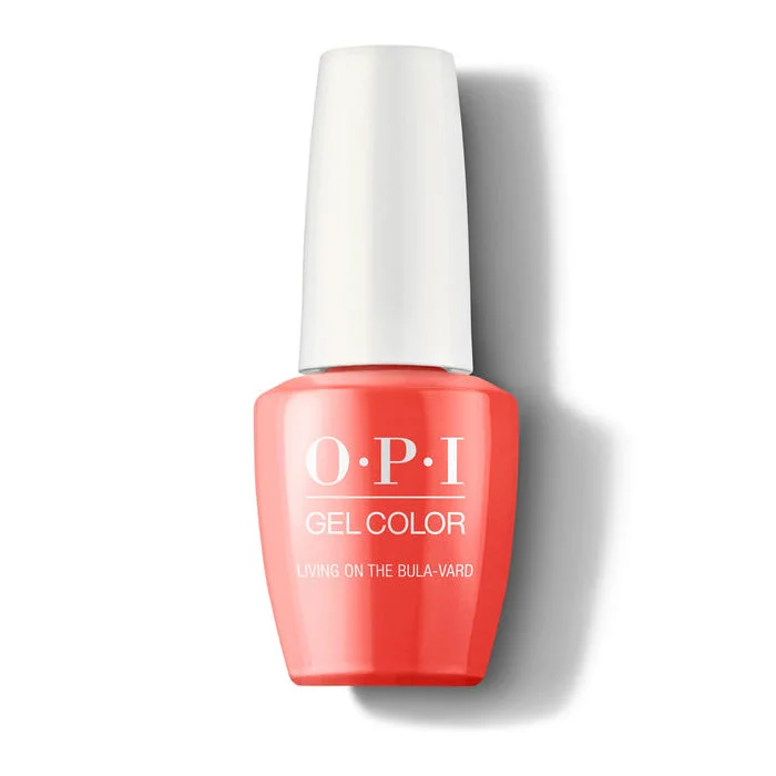 nail polish sponge brush-OPI GelColor Gel Polish GCF81 (15ml) Living On The Bula-vard!