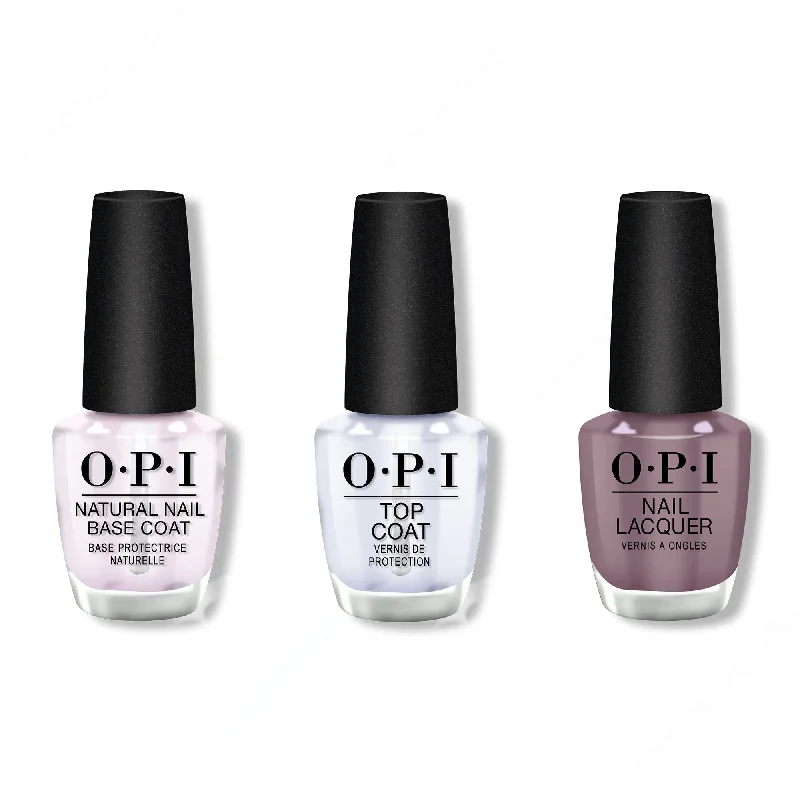 nail polish meadow lagoon-OPI - Nail Lacquer Combo - Base, Top & Claydreaming