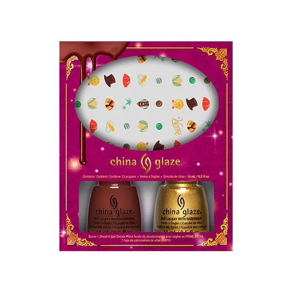 nail polish lake barrel-China Glaze - Wonka Secret Recipe & Wonka 2pc Giftset With Nail Decals 0.5 oz - #82951