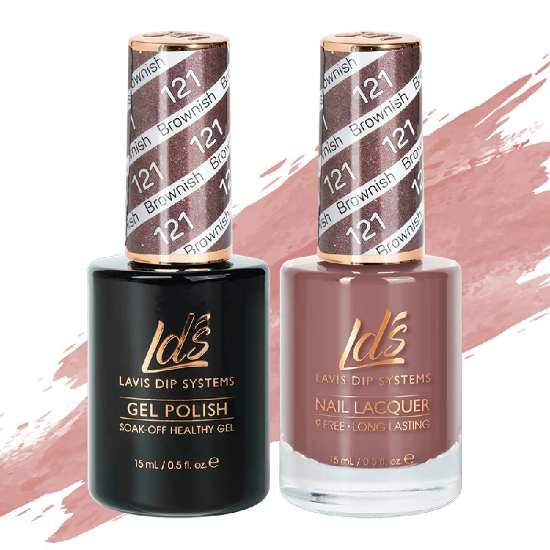 nail polish clamp loft-LDS Gel Nail Polish Duo - 121 Brownish