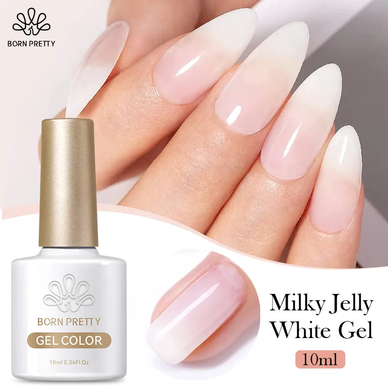 nail polish wick moon-Milky White Nail Polish (10ml)