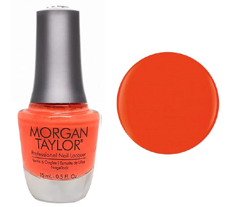 nail polish bush trunk-Morgan Taylor Lacquer Nail Polish - Tiki Tiki Laranga - Orange Neon Creme - 15ML