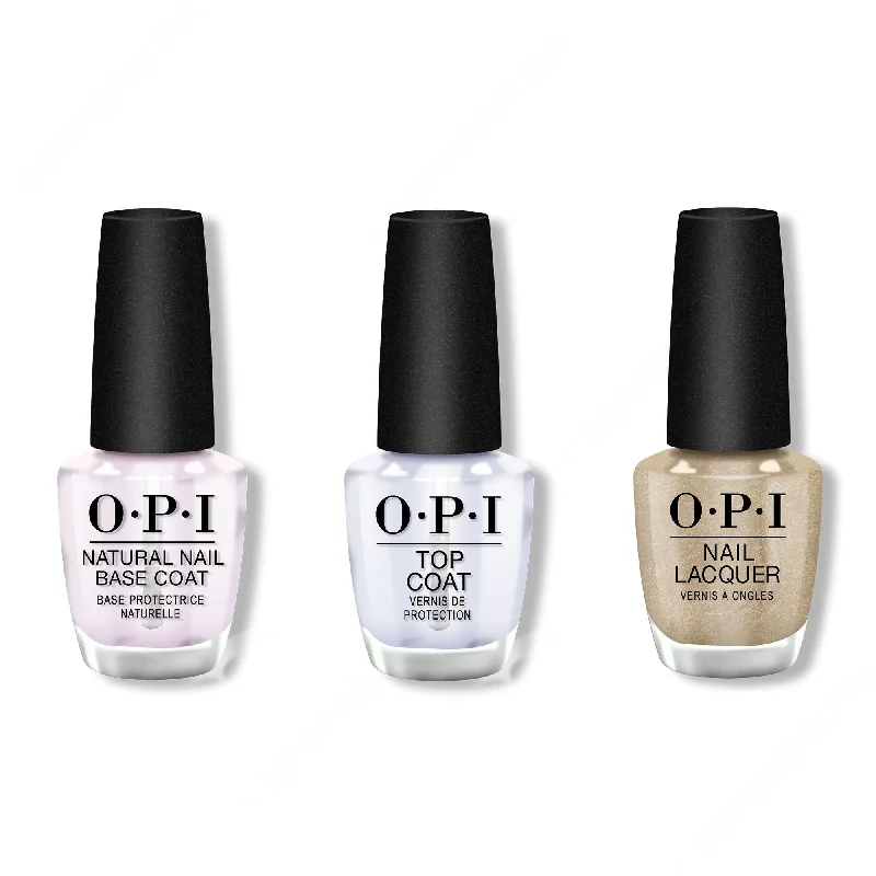 nail polish pear meadow-OPI - Nail Lacquer Combo - Base, Top & I Mica Be Dreaming