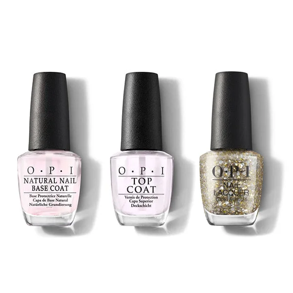 nail polish vintage apple-OPI - Nail Lacquer Combo - Base, Top & Pop the Baubles