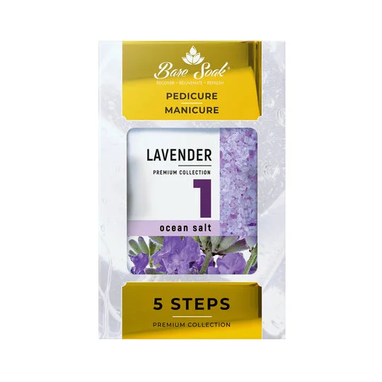 nail repair with gentiliana oil-NuRevolution Bare Soak 5 Step Pedicure - Lavender