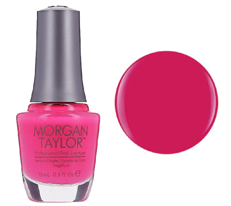 nail polish dust chisel-Morgan Taylor Lacquer Nail Polish - Don't Pansy Around - Medium Pink Creme - 15ML