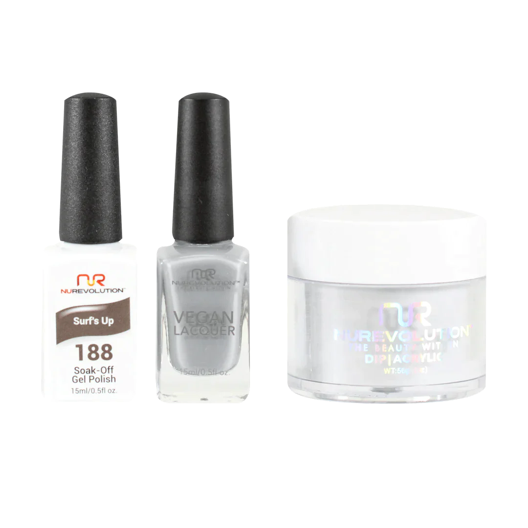 nail polish journey relic-NuRevolution Trio set 188 Surf's Up