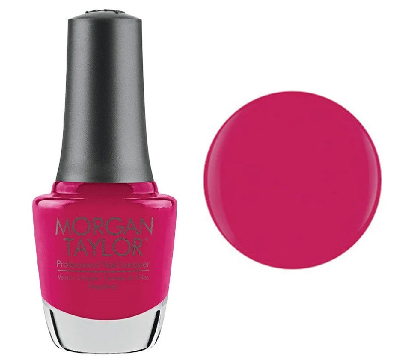 nail polish frost lightning-Morgan Taylor Lacquer Nail Polish - Gossip Girl Bright Pink Cre me - 15ML