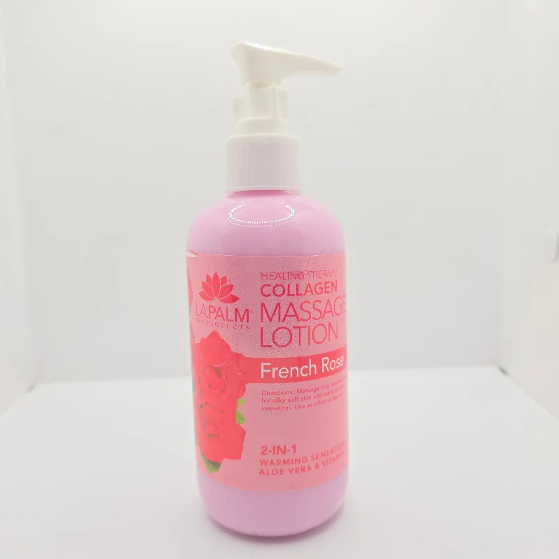 nail repair with blueberry seed oil-LAPALM MASSAGE LOTION 8 OZ HOLIDAY COL - FRENCH ROSE